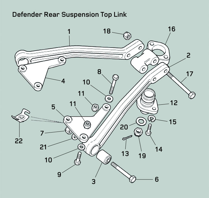 Land Rover Defender Rear Suspension Top Link