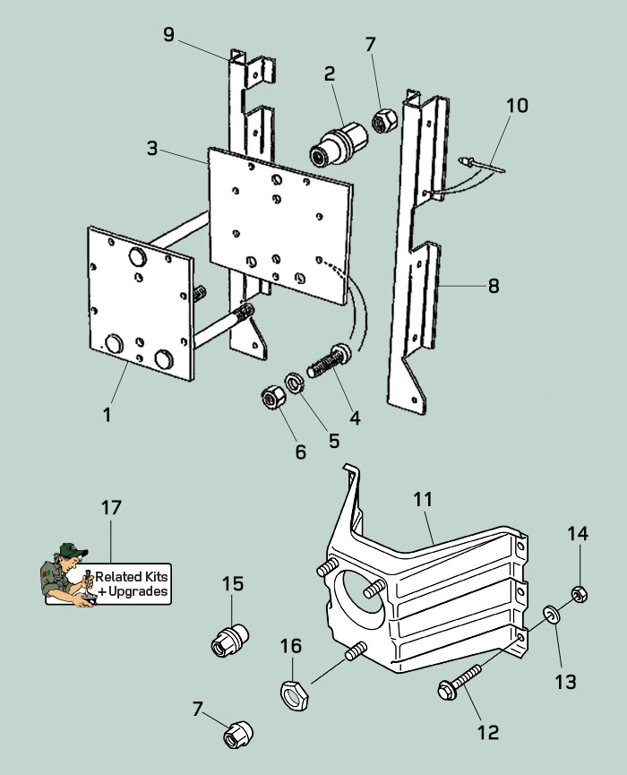 land rover defender spare wheel carrier