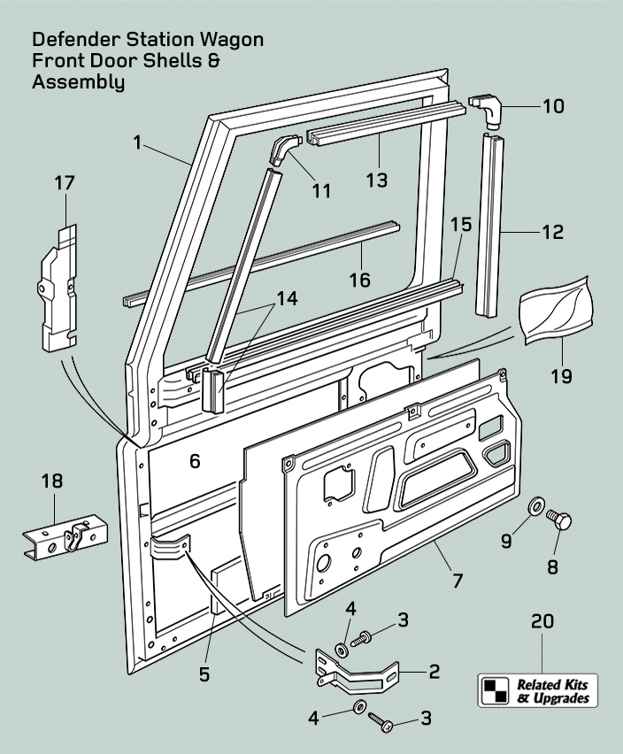 Land Rover Defender Front Door