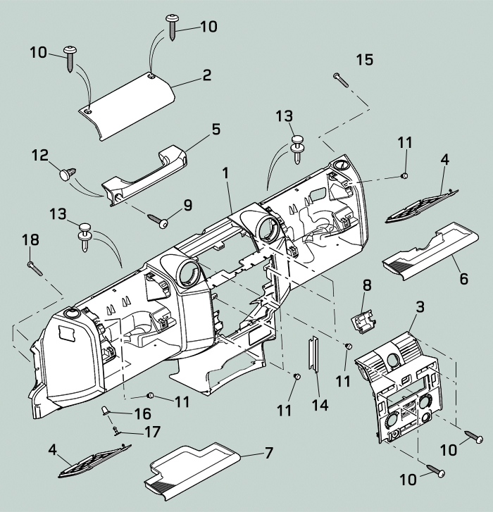 land rover defender puma dashboard 07-16