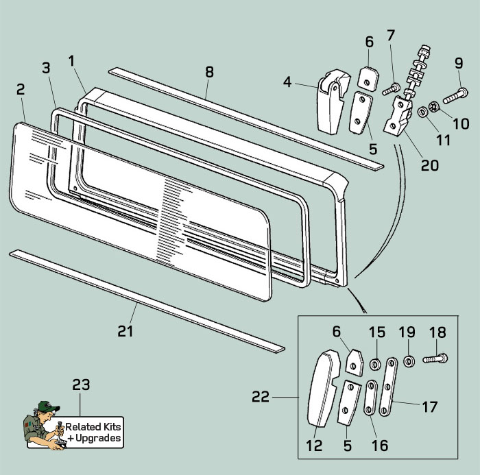 land rover defender windscreen