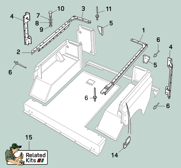 land rover defender rear body capping