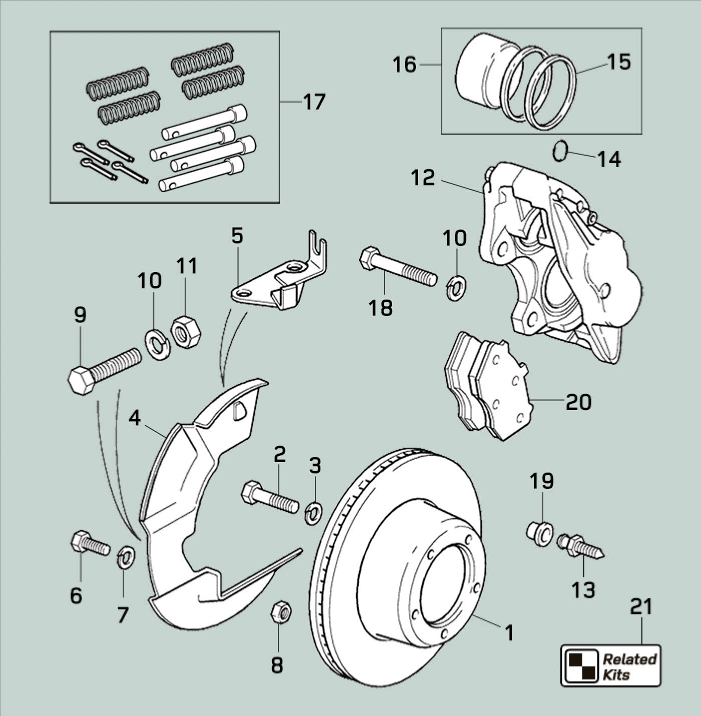 land rover defender front brakes vented