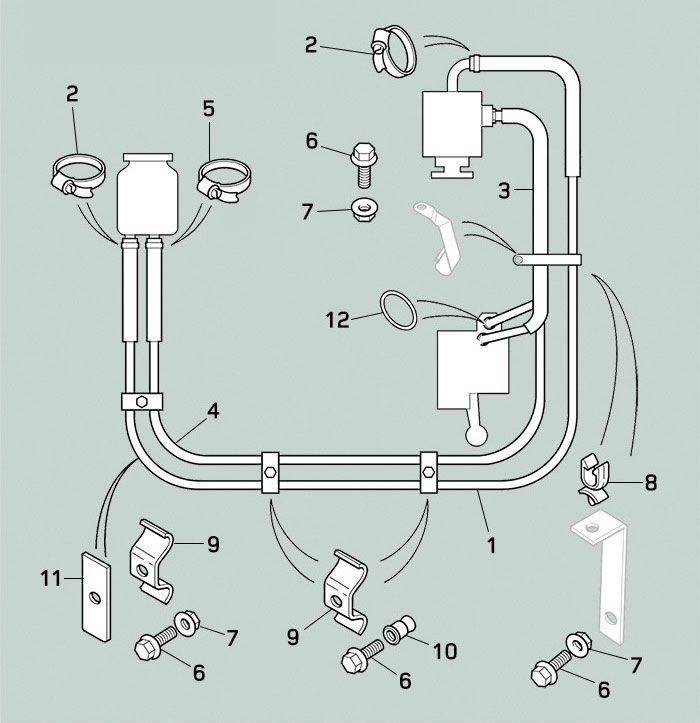 land rover defender late 300tdi steering pipes hoses