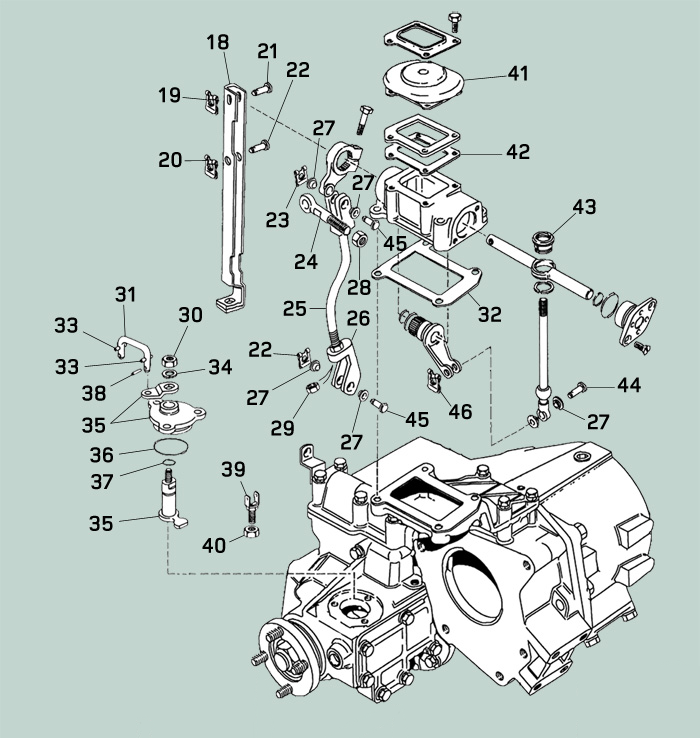 land rover defender transfer case levers linkage