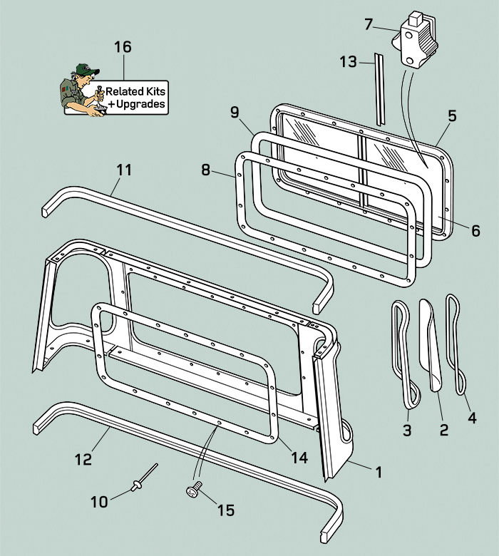 land rover defender truck cab panel