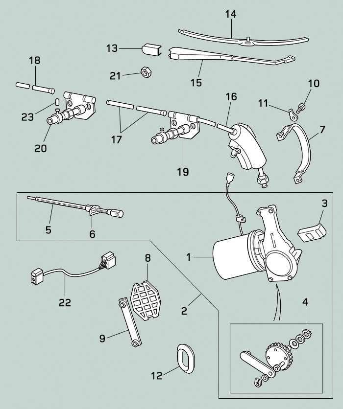 Land Rover Defender Windscreen Wipers & Motors