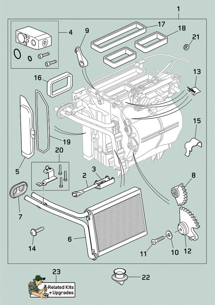 land rover defender heater assembly 2007 2016