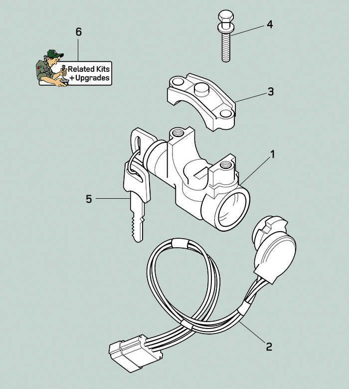 land rover discovery i steering column lock