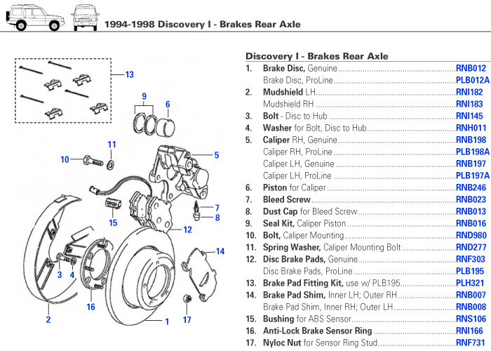 Discovery I Rear Brakes