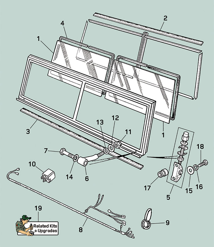 land rover series ii iia iii windscreen