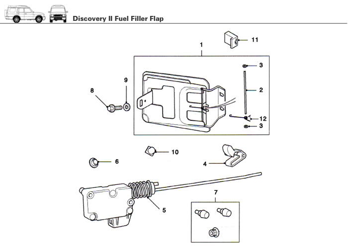 Clip De Retenue Pour Clapet à Carburant Discovery 2 - Réf. BPX700010 ABS Noir - Remplacement Direct 1998-2004