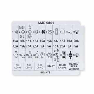 Label - Fuse Box - Defender