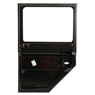 Minor Damage - Door Shell RHR Side Door Defender 110 Sm