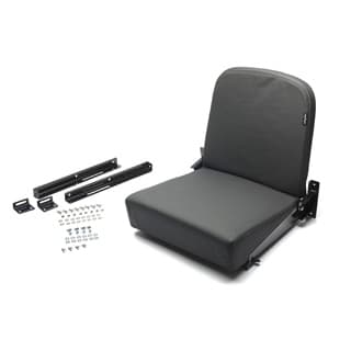 Rear Jump Seat - Tip Up - Black Leather - Series & Defender