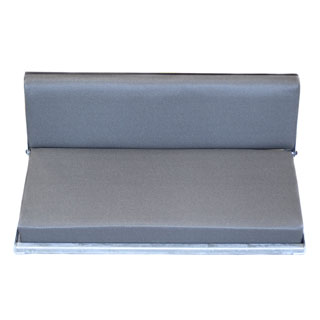 Rear Side Bench Seat - Galvanized Frame - Vinyl - Elephant Hide - Series & Defender