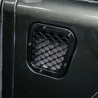 Grille - Air Intake - Right Side - Aluminum Black For Defender