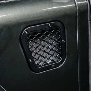 Grille - Air Intake - Left Side - Aluminum Black For Defender