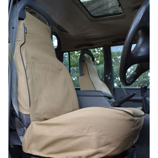 Front Seat Covers Canvas Sand For Discovery 1
