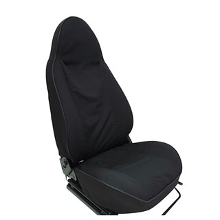 Seat Covers Canvas Pair Front MODular Black For Defender