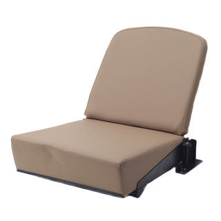 Rear Jump Seat - Tip Up - Camel Vinyl - Series &amp; Defender