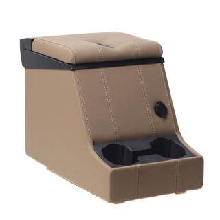 Premium Loc Cubby Box - Camel Vinyl - Series &amp; Defender