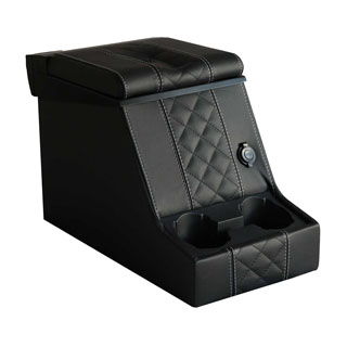 Premium Loc Cubby Box - Diamond Black Xs Leather - Series &amp; Defender