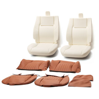 Retrim Kit Two Seat Classic Fluted Oxford Tan Vinyl