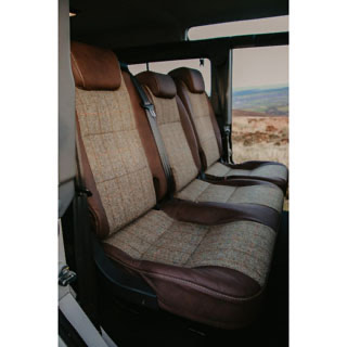 Puma 60/40 Split Second Row Trim Covers Harris Tweed For Defender