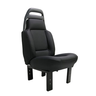 Front Seat Pair Trim Kit Early Style Black Leather For Discovery 1