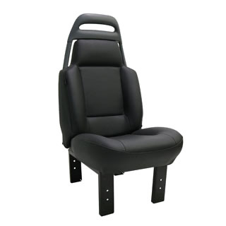 Front Seat Pair Trim Kit Early Style Black Vinyl For Discovery 1