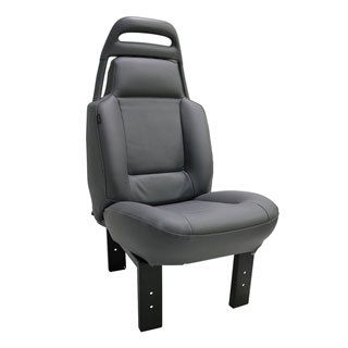 Front Seat Pair Trim Kit Early Style Ligth Grey Vinyl For Discovery 1