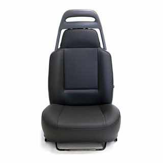 Front Seat Pair Trim Kit Late Style Black Vinyl For Discovery 1