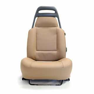 Front Seat Pair Trim Kit Late Style Camel Vinyl For Discovery 1