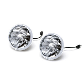 LED Headlight Kit - 7" Sealed Beam Style - Classic White - Series &amp; Defender