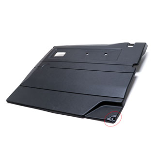 Damaged - Interior Trim RHF Door Defender Black w/Pwr W