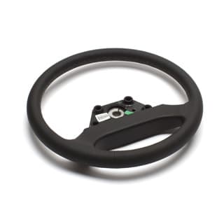 Steering Wheel Defender Black Leather w/Lunar Stitch 48 Splined