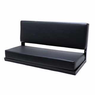 Seat Assembly - Rear 2-Man Bench - Dark Grey Vinyl - Series &amp; Defender