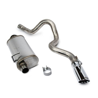 Stainless Steel Performance Muffler and Tailpipe - NAS Defender 90 V8