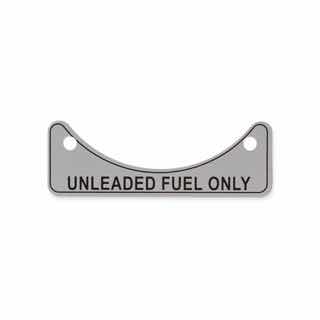 LABEL UNLEADED FUEL ONLY