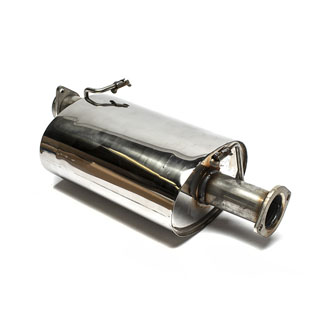 Muffler - Stainless Steel - NAS Defender 90 V8