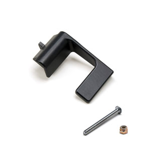 LATCH HANDLE - INTERIOR - RIGHT SIDE  - BLACK ALUMINUM - DEFENDER, RRC