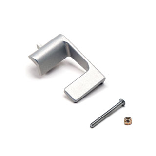 LATCH HANDLE - INTERIOR  - RIGHT SIDE - SILVER ALUMINUM - DEFENDER, RRC