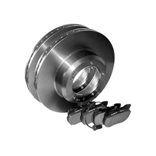 BRAKE PAD AND ROTOR KIT - REAR - RANGE ROVER CLASSIC - WITH ABS