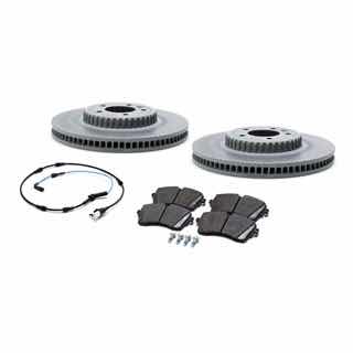 Brake Pad and Rotor Kit - Front Axle - 18"