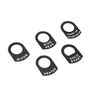 Dash Switch Label Kit Series IIA