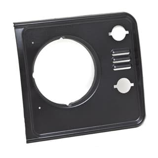 Bezel - Headlamp Finisher - Left - w/Vents - Graphite Black - Defender