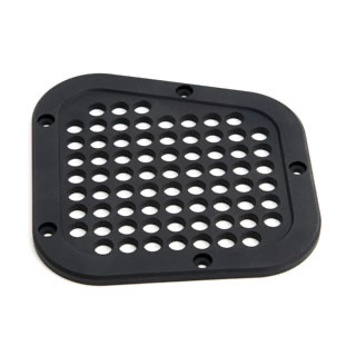 Grille - Air Intake - Right Side - Black Aluminum - Defender