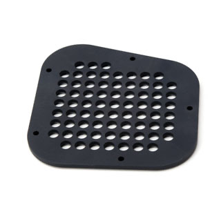 Grille - Air Intake - Left Side - Black Aluminum