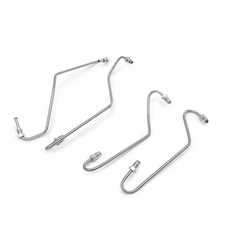 Brake Pipe Set Front Flex-Caliper Set Of 4